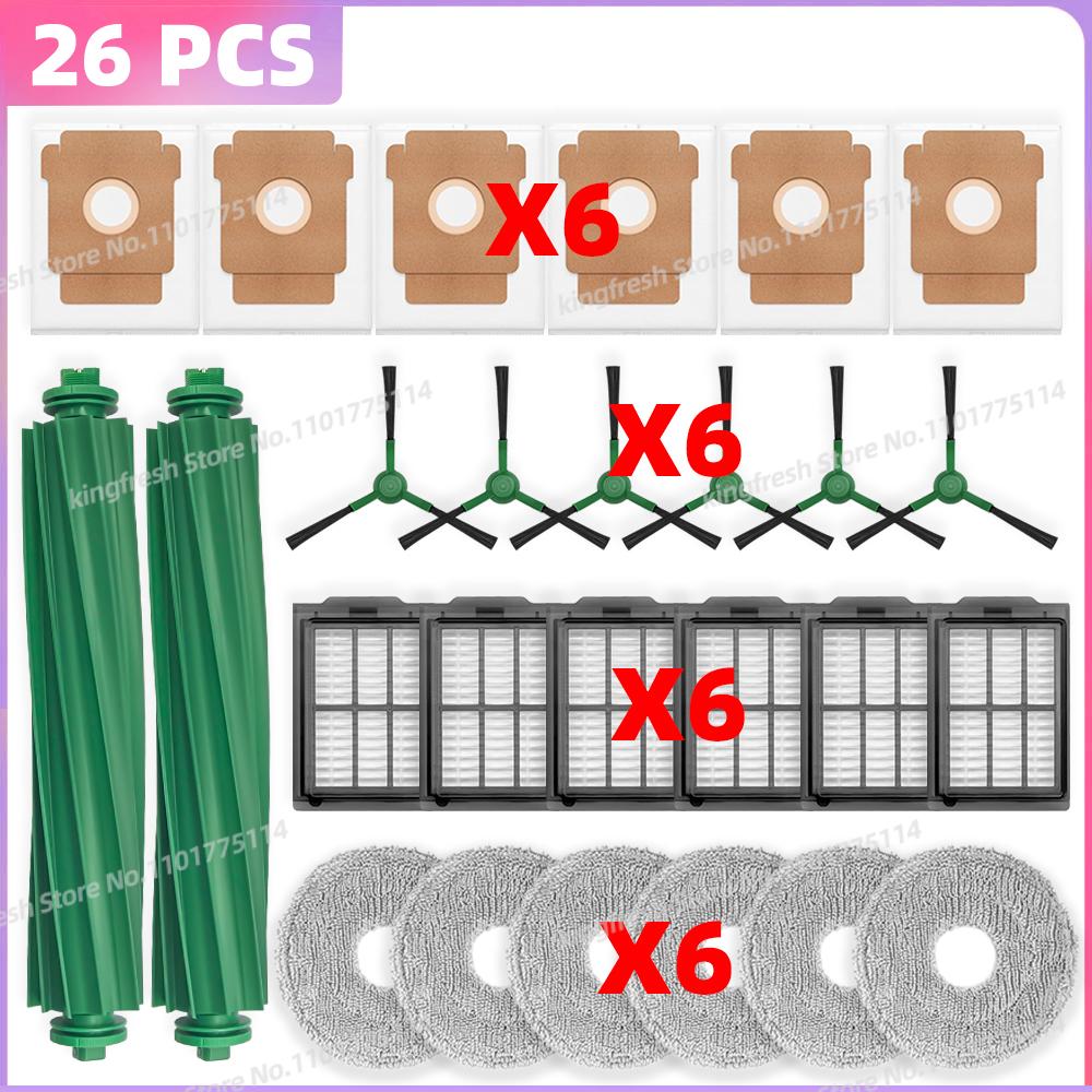 Fit For ( iRobot Roomba Plus 405 Combo / 505 Combo ) Vacuum Parts Main Roller Side Brush Mop Cloth Filter Dust Bag Accessories
