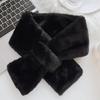 New Autumn/Winter Plush Warm Scarf for Girls Cute Korean Fashion Imitation Rabbit Fur Scarf Thickened Outdoor Windproof Scarfs