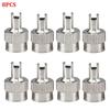 8pcs Copper Valve Stem Caps Nickel Plated Brass Dustproof Tire Valve Caps Seal Nipple Caps Cover for Car Motorcycle Valve Stems 1