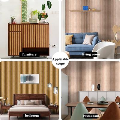 Wallpaper Self-adhesive Waterproof Imitation Wood Grain PVC Cabinet Table And Chair Seamless Furniture Renovation Wall Stickers