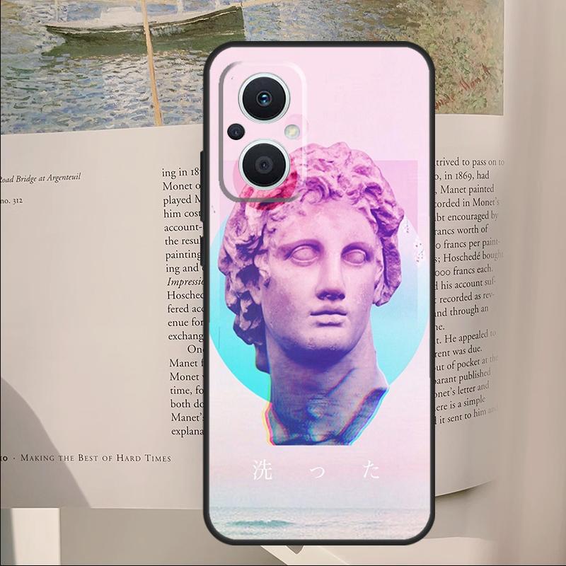 

Plaster Statue Aesthetic Art Cover For OPPO Reno 14 13 11 10 Pro 12F 11F 13F 14F 7 8 Lite OPPO Find X6 X5 X8 X9 Pro Case OPPO Find X6 Pro
