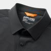 Biyinlefen Men's Dry & Elastic Fine Check Short-Sleeve Lapel Shirt