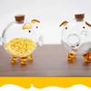 Liebevolle Spardose für Münzen und Bargeld Klares Glas Geldglas Goldbohnen-Aufbewahrungsflasche für Heimdekoration