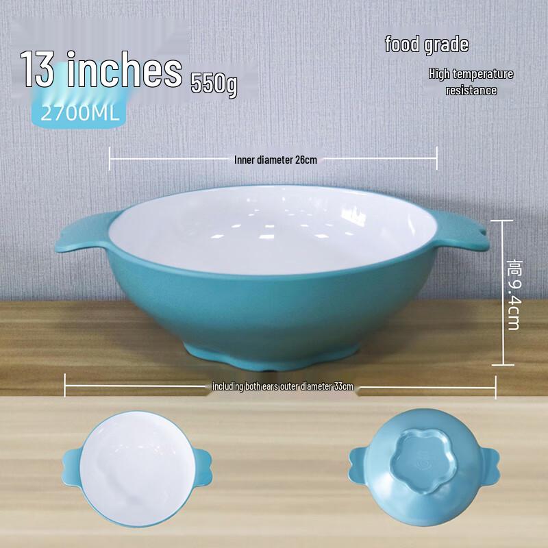 LIJIA FITMENT LJ Doppelohr Verbrühschutz Melamin Nudelschüssel Set (5 Stück)