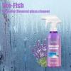 Jue-Fish Limpador de Vidro para Banheiro Líquido Remoção de Manchas de Água Dura de Box de Chuveiro Desengordurante para Vidro de Carro Spray Brilhante para Espelho