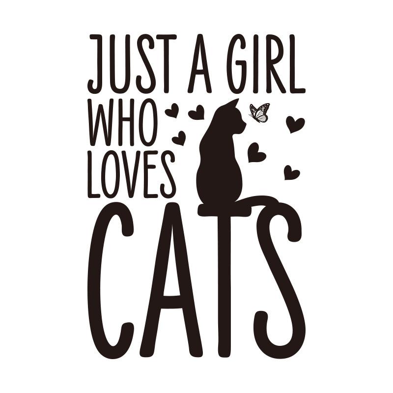 

Черные наклейки на стену с котами для комнаты девочки, спальни, двери, гостиной, фона для дивана, декорация, самоклеящиеся съемные виниловые наклейки 30x60CM чёрный