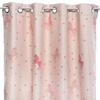 Rideau Occultant Enfant Licorne Rose Clair 140x250cm - Atmosphera Createur D'interieur