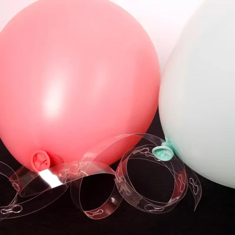 1/2Pcs Balloon Arch Chain Ribbon Easy to Use for Wedding Birthday Graduation Gender Reveal Party Decor