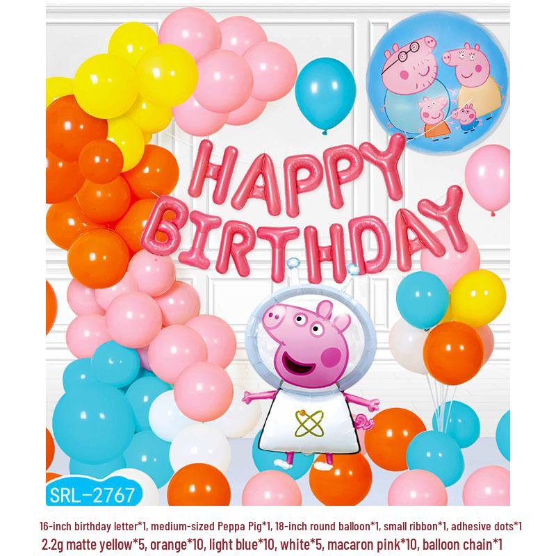 Geburtstagsdeko Ballon-Set für Kinder - Themen-Hintergrund mit Folienballons