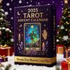 Tarot Advent Calendar 2025 24 Days Acrylic Countdown Calendar with Surprise Cards Christmas Tree Ornament for Holiday Decor