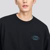 Skechers Sports Lifestyle Series Retro Loose Fit Crewneck Sweatshirt Unisex sweatshirt Carbon-Black L324U096-0018