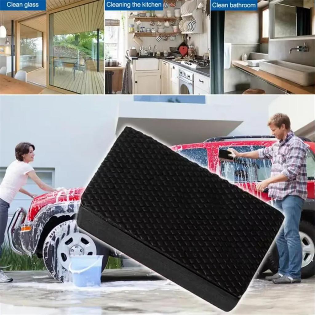 Car Scrub Pad Scrubing Sponge Auto Beauty Care Vechile Cleaning Scrubber Washer Washing Remove Contaminants Brush Tool