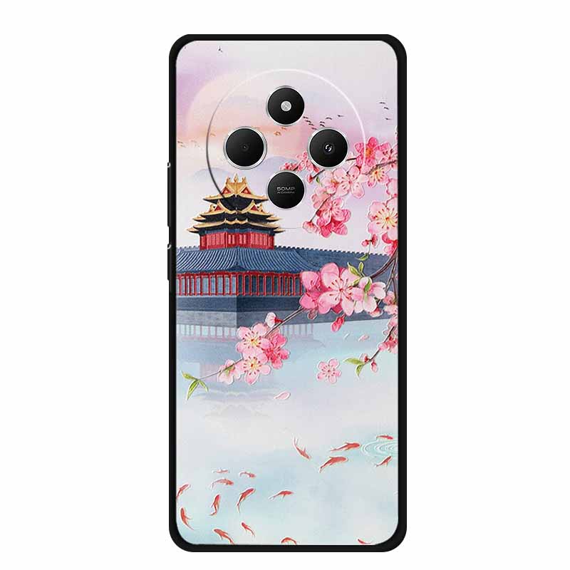 3D Emboss Case For Vivo Y300 Pro 5G Phone Case Relief Flowers Soft Silicone Coque For Vivo Y300 Pro Back Cover Case Funda Shell