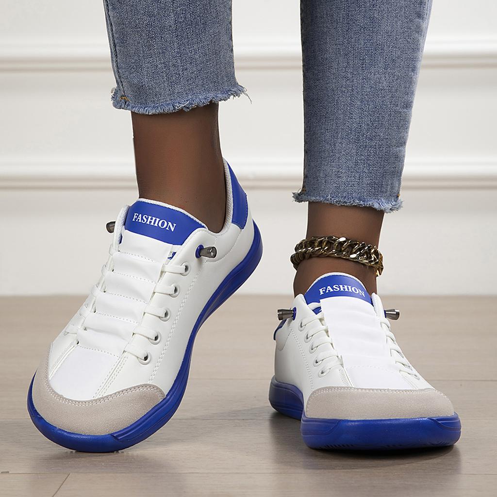 TUINANLE Modische flache Schnür-Freizeitschuhe für Damen, Trendige Freizeit-Sneaker