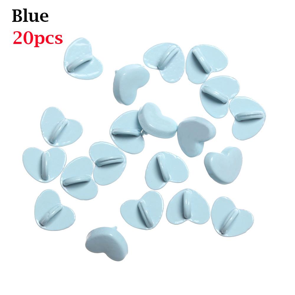 20/40pcs 5mm Mini Button DIY Doll Clothes Metal Printed Buckle Heart Pattern Buckles for 1/6 Doll Clothing Sewing Accessories