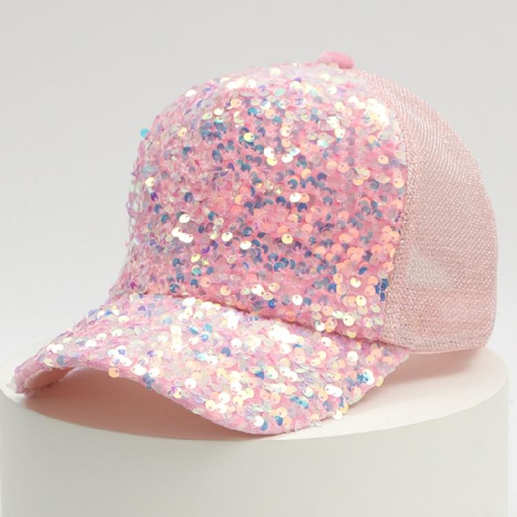 Outdoor Mesh Hat Adult Full Sequins Baseball Caps for Teen Travel Camping
