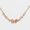 Braccialetto con Fiocco Rosa per Donna, Braccialetti con Catena Placcati Oro Impermeabili, Ciondolo Cravatta a Farfalla in Argento Gioielli Unici