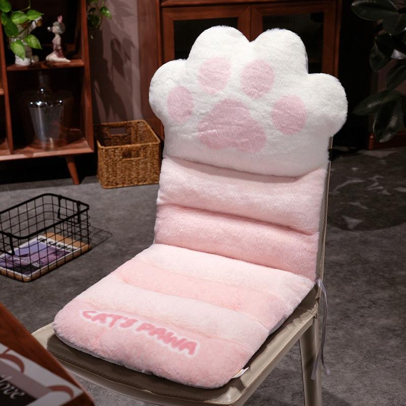 Autumn And Winter Thickened One-Piece Seat Cushion Lazy One-Piece Butt Cushion Office Cat Claw Cushion Caterpillar Plush Chair Cushion