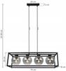 HANGING LAMP CAGE ELEGANT GLASS BALL