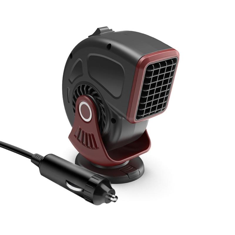 

Portable 12V Car Heater Cigarette Lighter Windshield Defroster & Defogger 2 in 1 Fast Heating/Cooling Heater Demister 1