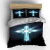 Luminous Cross Pattern Bedding Set Bedding set (1 duvet cover, 2 pillowcases, duvet not included)