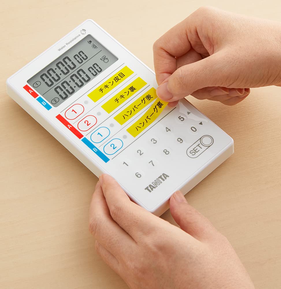 Tanita Commercial Digital Timer Washable Type 100 Hour Counter White TD-428-WH
