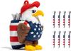 Eagle Golf Tee Case with 8 Fun Golf Gift for Men Holder/Tee Tees, Accessories, (Eagle)