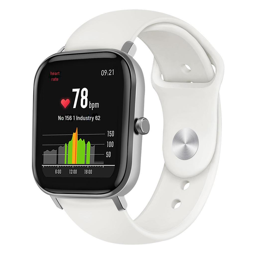 Compatible with Huami Amazfit GTS Youth Edition: Bip 20mm Reversible Buckle Fashion Silicone Strap