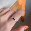 Japanese and Korean Roman Hoop Titanium Steel Ring Women's Korean Version of the Same Round Ring Trendy Jewelry