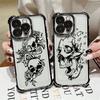 Skull Skeleton Bone Art Phone Case For Xiaomi 15T 14T 13 Pro 15 F8 Ultra Poco X7 F7 Pro 5G X3 X5 X6 F5 M7 Shockproof Clear Cover