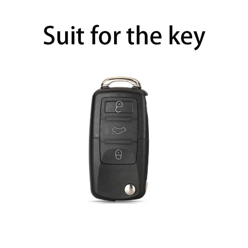 Interior Mouldings Key Case Bag Car KeyChain Metal Key Shell For Volkswagen VW Polo Tiguan Golf 4 5 Jetta Beetle Scirocco Passat