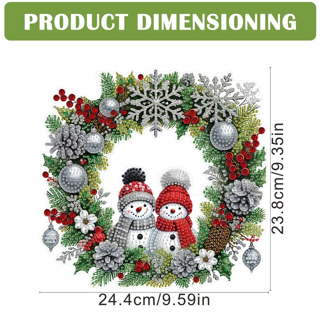 Acryl Sonderform Weihnachten 5D DIY Diamantmalerei Punkte Anhänger Strass Diamantenkunst Anhänger Diamantmalerei Ornamente