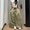 Summer 2025 White Midi Skirt: Women's Puffy Swing Dress
