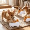 Soft Surface Squeaky Dog Plaything Novel Shaped Pet Sound Play Toy  Interactive Bonding
