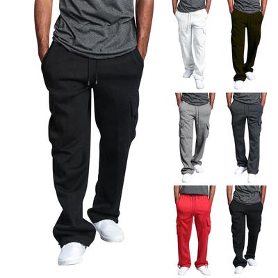 Men's Overalls Drawstring Multi Pocket Casual Pants Hiking Pants Cotton Twill  Pants