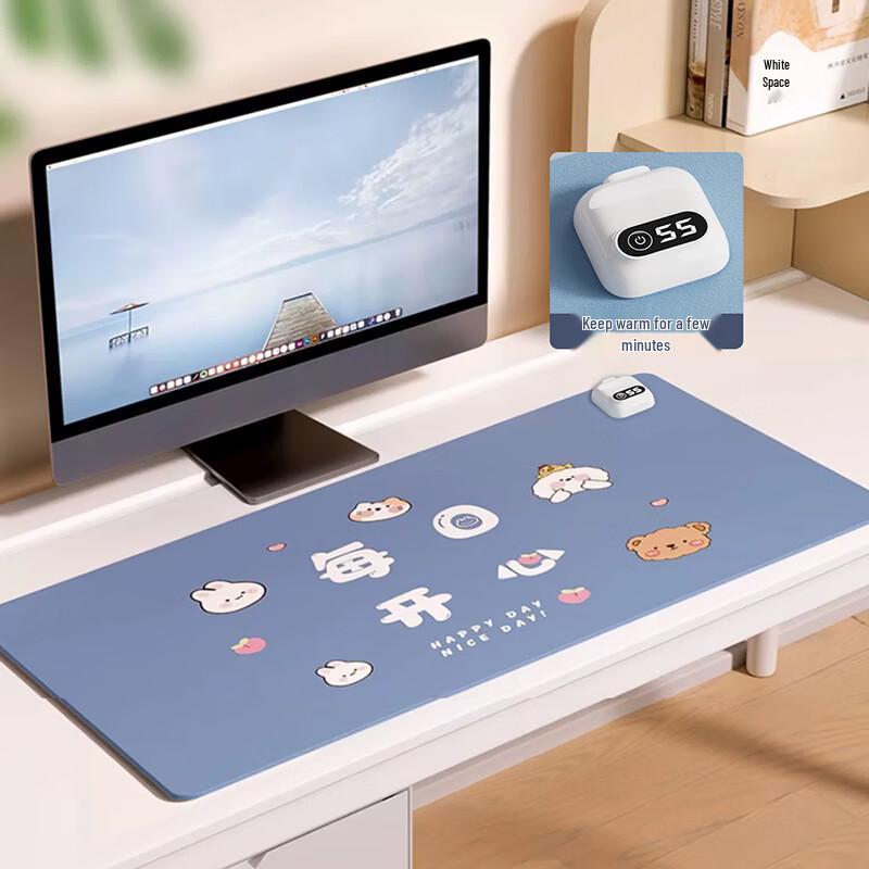 Nanxu Heated Office Desk Mat with Shortcut Buttons