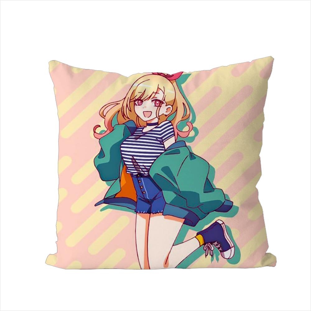 Kitagawa Marin Pillow Case For Car Sofa Decorative Home Double-Sided Print Plush Square Throw Pillow Cushion Cover
