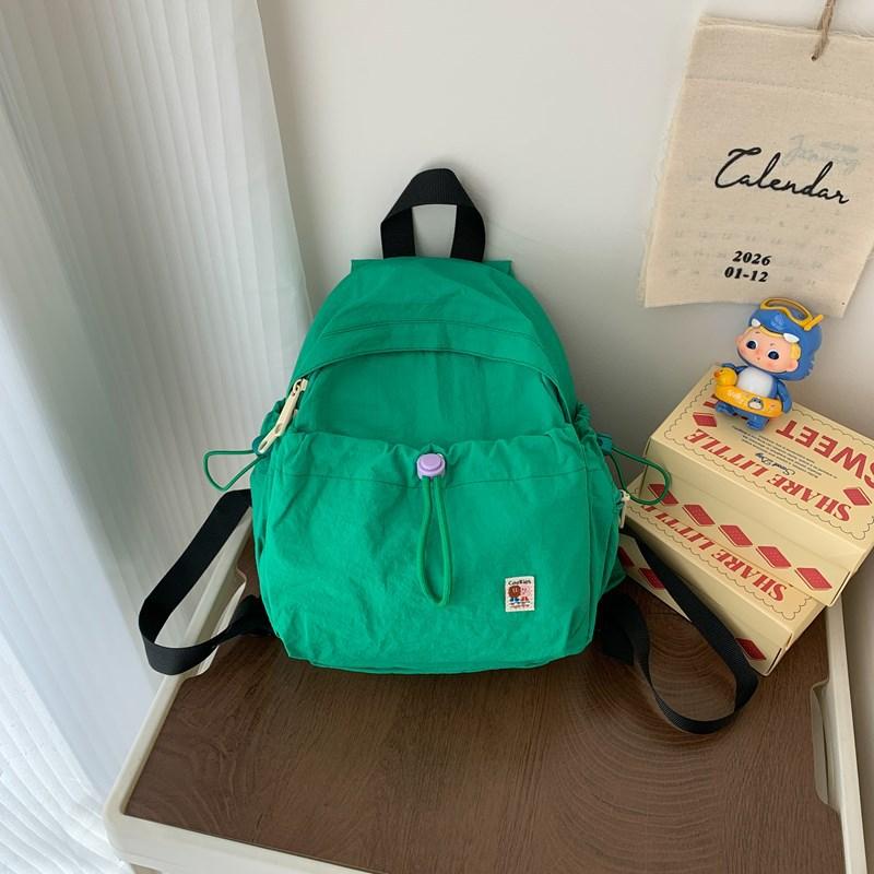Schoolbag summer new sweet wind small backpack 1011 new solid color cool light versatile leisure travel small backpack