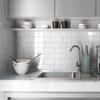 Marble-Style Waterproof Foam Wall Tile Stickers for Bathroom and Kitchen