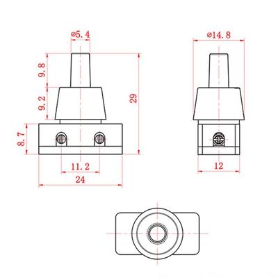 New AC250V ON Push Button Industrial Plastic Switch for Home Lamps Home Lamps Household Appliances Mini Power Switches