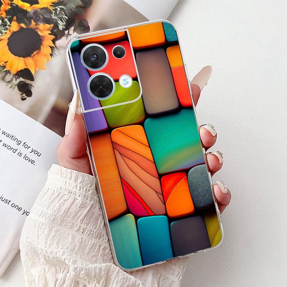 For OPPO Reno 8 Case CPH2359 Cover Cute Cartoon Cat Carp Lion Soft Silicone Shockproof Bumper For OPPO Reno8 Pro 5G CPH2357 Capa