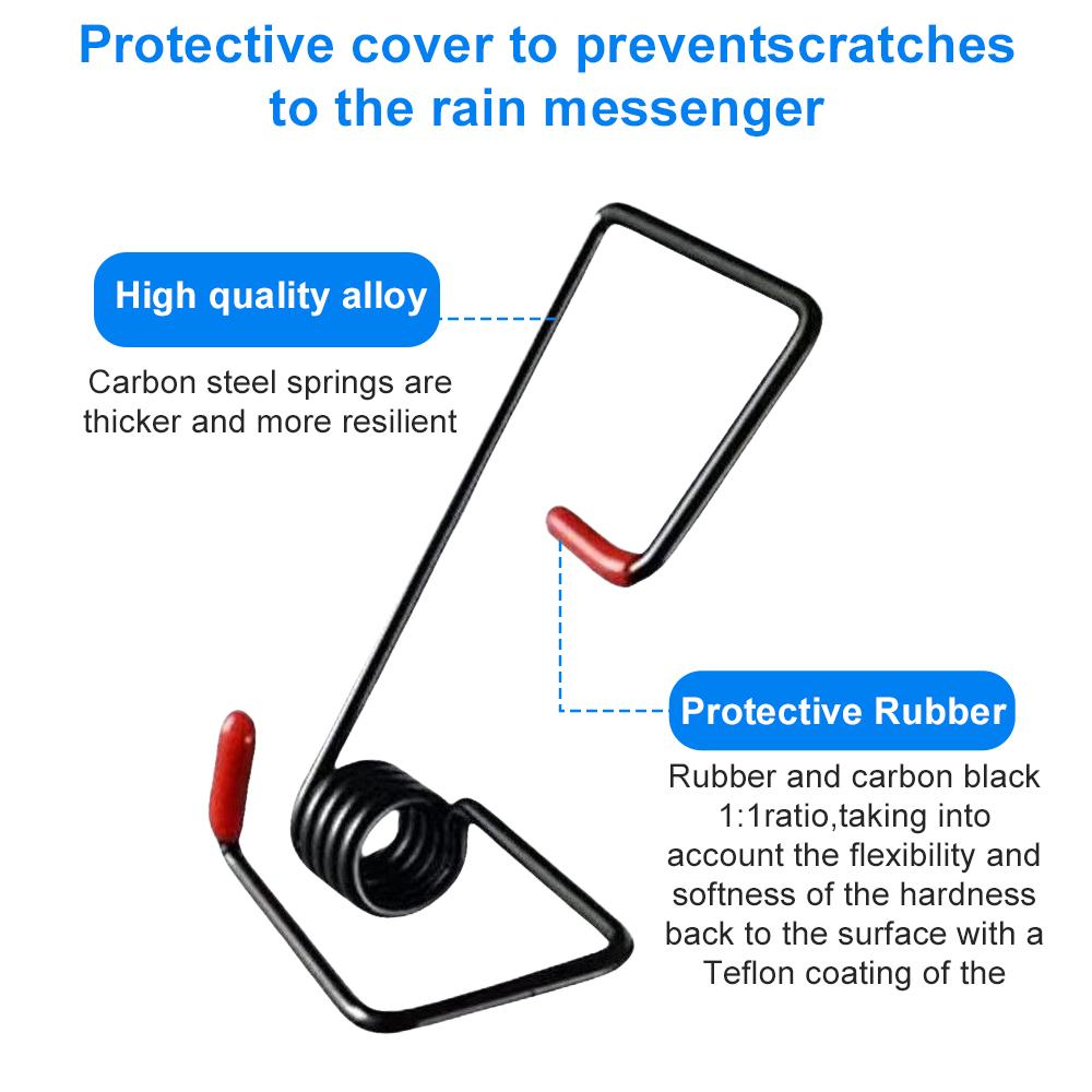 2PCs Car Wiper Booster Spring Alloy Arms Rubber Strong Boosting Tool for Windshield Vehicles Truck Universal Replaceable Parts