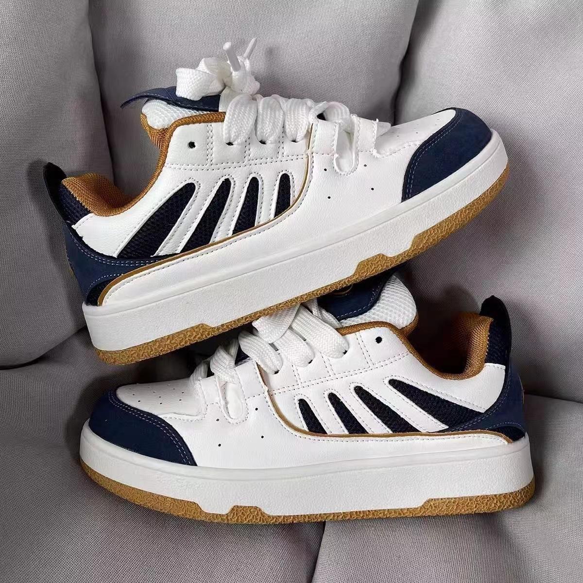 

Новая летняя мода легкие контрастные спортивные туфли женские нишевые повседневные студенческие кеды для скейтборда тренд 44