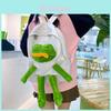 Cartoon-Frosch-Rucksack für Kinder und Jugendliche, Oxford-Stoff, lässige Schultasche mit Luftstrom-Komfort