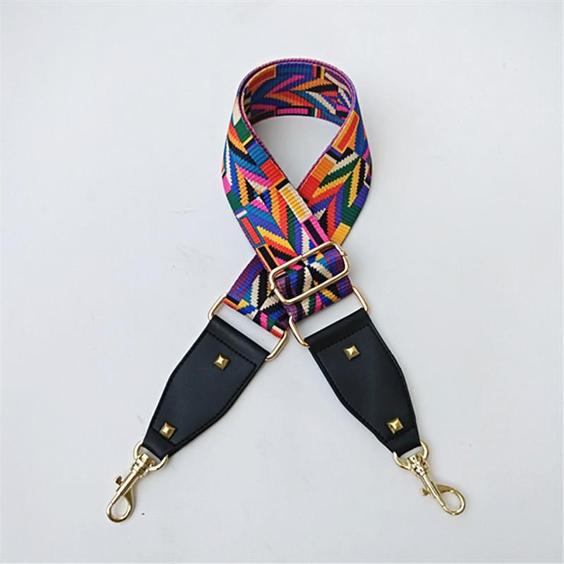 Ribbon Replaceable Adjustable Strap One Shoulder Oblique Cross Ethnic Style Long Shoulder Strap Women's Bag Strap Accessories