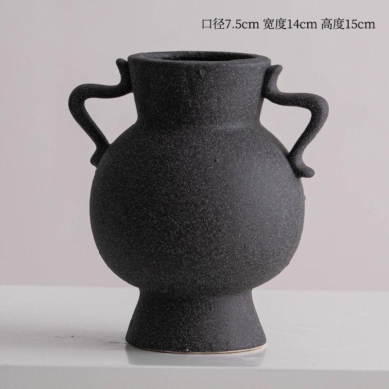 Creative Amphora Special-shaped Vase Living Room Dining Table Decoration Simple Art Cutout Ceramic Vase Flower Home Decoration