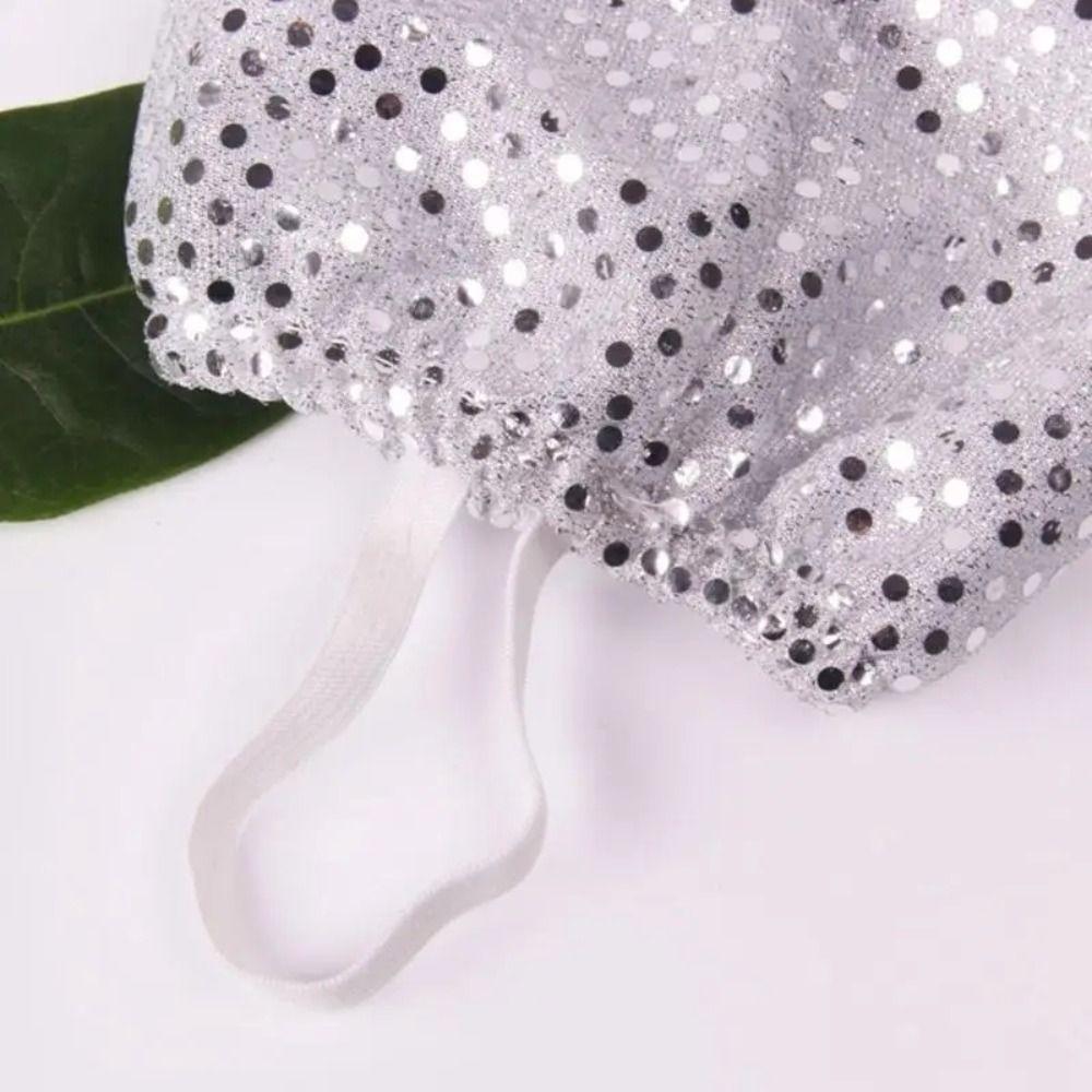 Silver Black Sequins Leg Warmers Sequined Stage Costume Shiny Leg Sleeves Jazz Dance