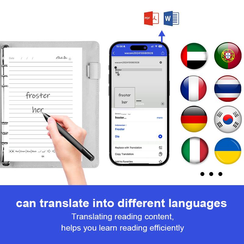 Factory Direct  Smart Writing Sync Pen Writing Tablet Set Electronic Cloud Notebook With Cloud Pen Connect App
