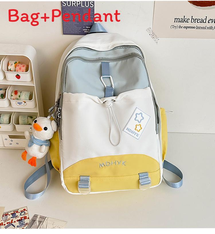 

Minimalist Nylon Backpack For Women With Design And Laptop Storage For School Use