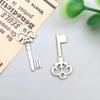 3-Color DIY Alloy Retro Key Jewelry Pendants